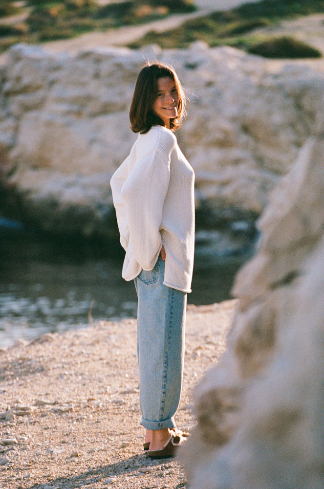 Frioul - Le pull oversize écru
