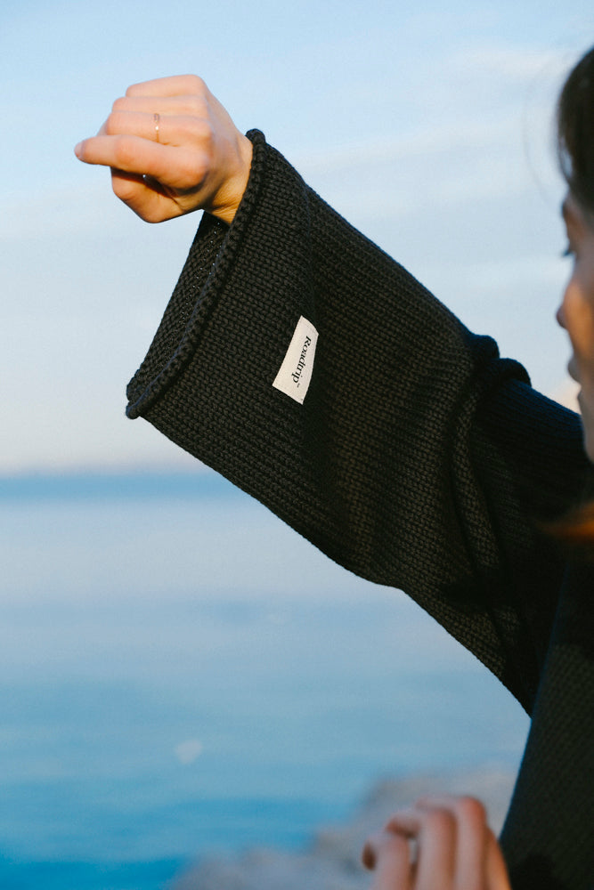 Frioul - Le pull oversize carbone