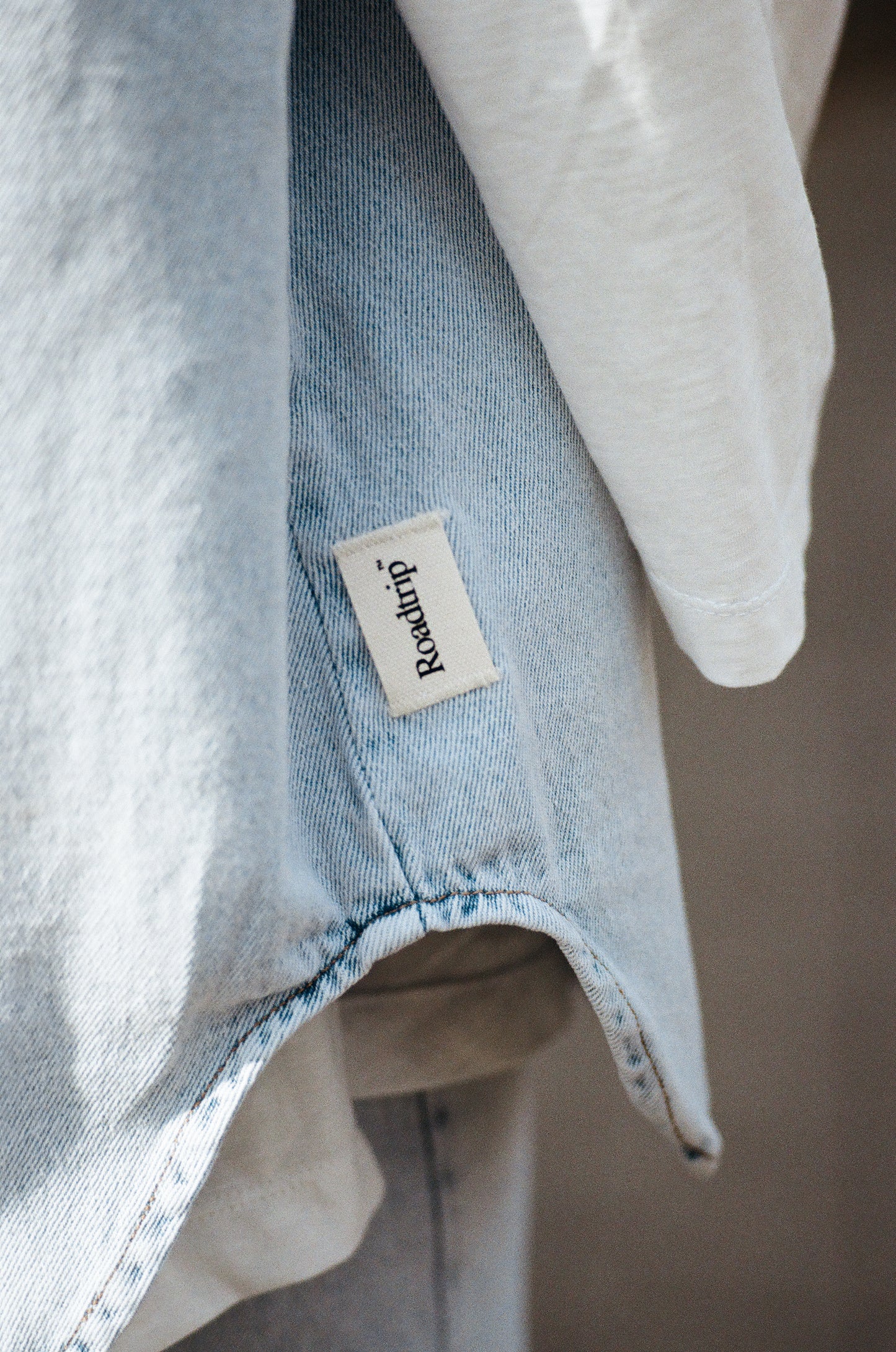 The sleeveless denim jacket