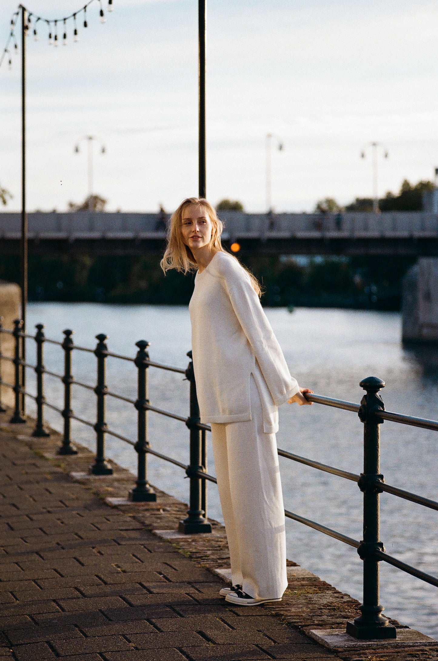 Malmousque - Le pantalon en maille écru